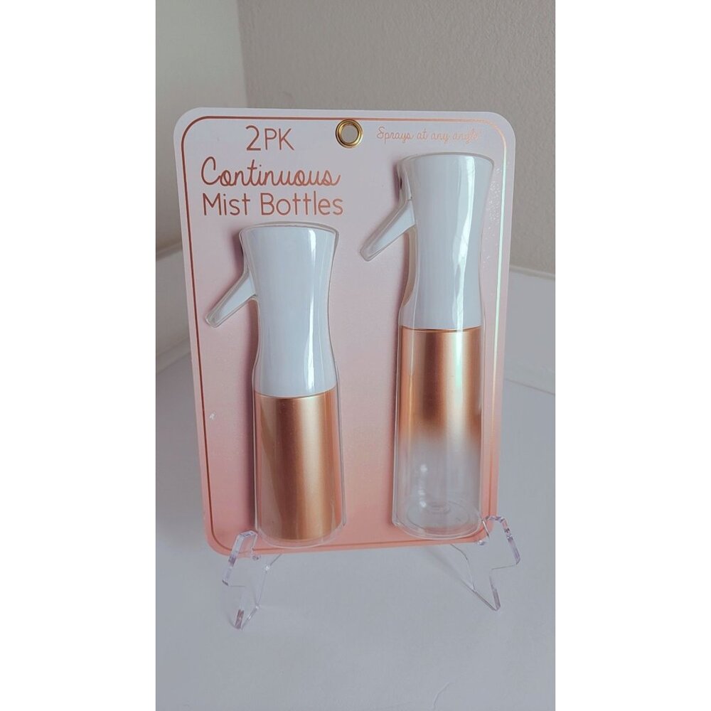 Continuous Spray Mist bottles, 2PK  GOLD